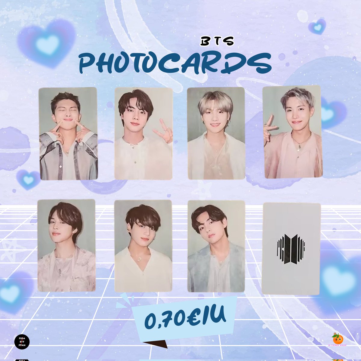 🚨 NEW MERCH🚨 BTS Photocards (Ver 1). More info on our website🫰

🏷️PRICE: 0,70€ / unit 
🛒 Orders on our website 
🌍 Worldwide Shipping

🔗 ko-fi.com/s/6b70597efb
.
.
.
#BTS #bangtan #bangtanboys #SUGA #RM #JHOPE #jin #jimin #jungkook #taehyung #AgustD #btsarmy #kpop