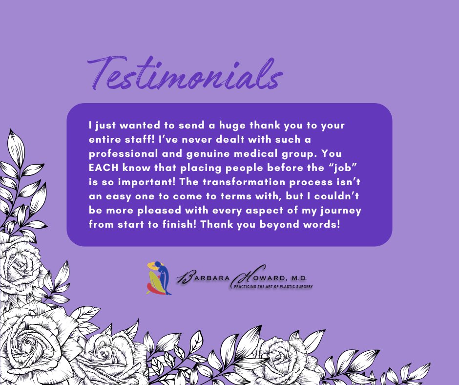 BarbaraHowardMd's tweet photo. Thank you to everyone who has shared their experiences with us. Your stories and feedback are invaluable and help guide our commitment to excellence. See their transformative journeys in the before and after gallery on our website. 🌟 #Gratitude #PatientFeedback https://t.co/aXZb4gsqIg