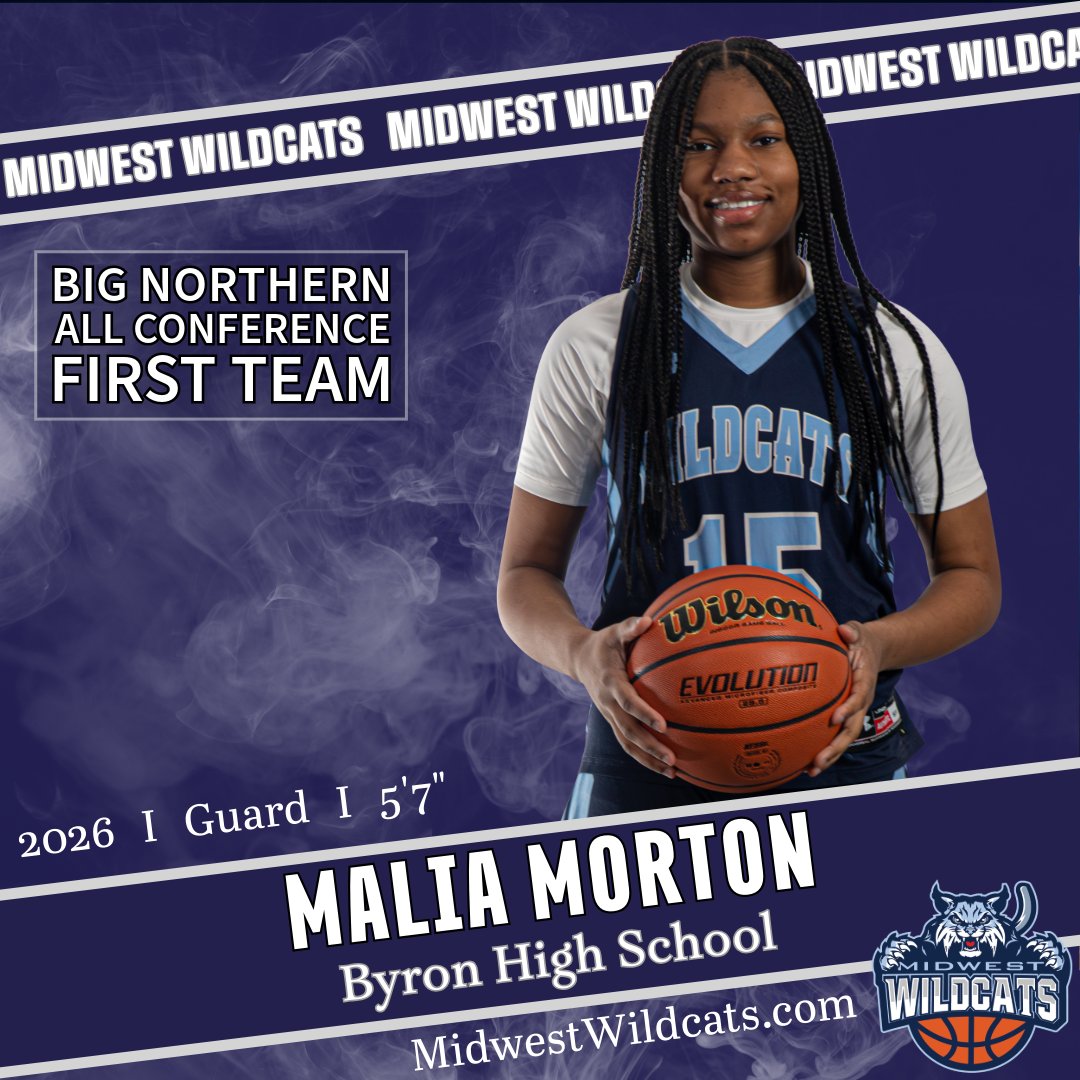 Congratulations to Byron's Malia Morton on being selected Big Northern All Conference First Team. Great season with lots of excitement,
<a href="/malia_morton/">Malia Morton</a>!