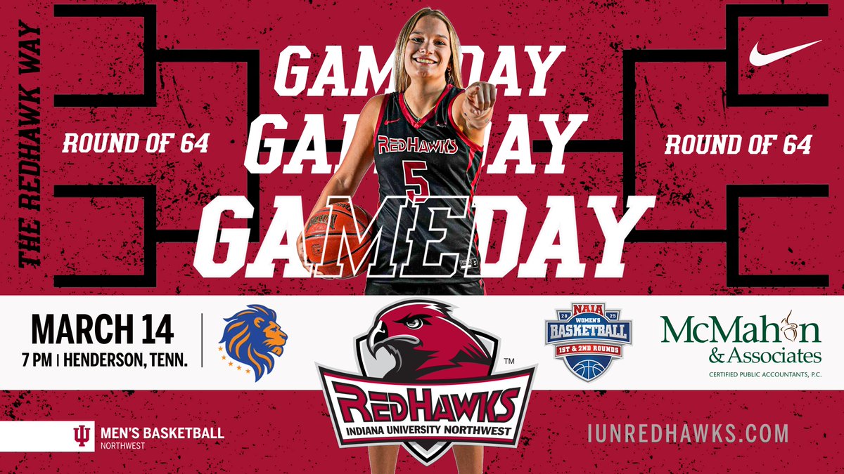 IUNRedHawks (@iunredhawks) on Twitter photo It's a McMahon and Associates <a href="/IUNWBSKT/">IU Northwest WBB</a> GameDay!
🆚 <a href="/GoFmuLions/">FMU Lions Athletics</a>
🏀 NAIA National Tournament First Round
🕕 8 PM ET / 7 PM CT
📍 Henderson, Tenn.
💻 bit.ly/4inPkXW
📊 bit.ly/3DFZ3tC It's a McMahon and Associates <a href="/IUNWBSKT/">IU Northwest WBB</a> GameDay!
🆚 <a href="/GoFmuLions/">FMU Lions Athletics</a>
🏀 NAIA National Tournament First Round
🕕 8 PM ET / 7 PM CT
📍 Henderson, Tenn.
💻 bit.ly/4inPkXW
📊 bit.ly/3DFZ3tC
