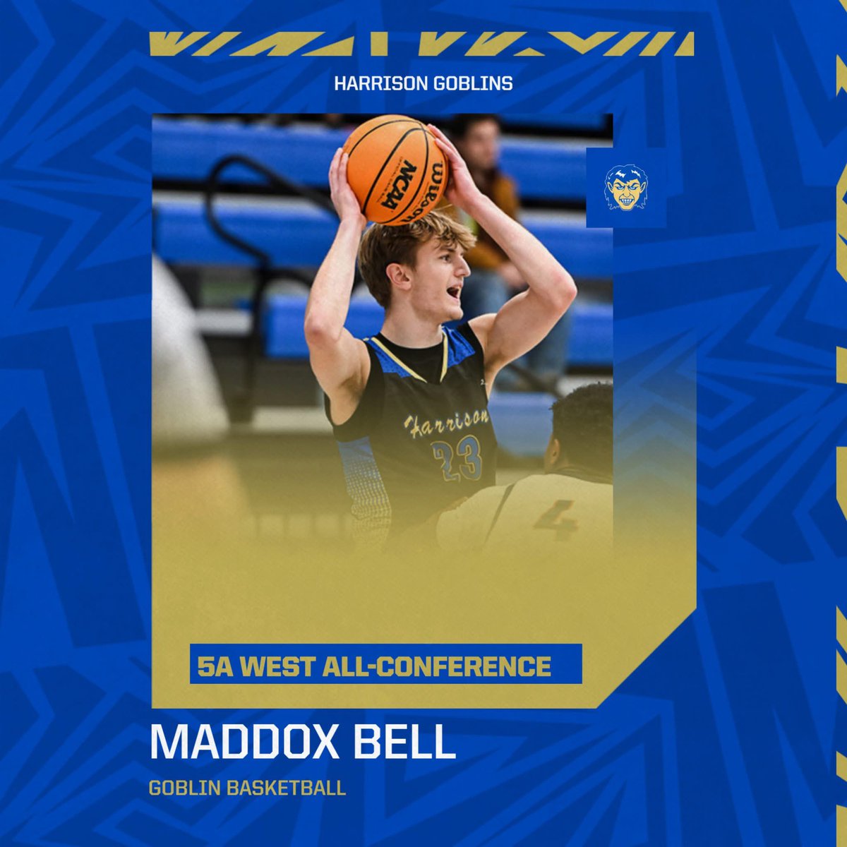 Maddox displayed his athleticism throughout the season. A relentless worker. Hit some huge shots at critical points in the season. Clutch performer. Averaged 8.4ppg and 5 rpg. Congratulations Maddox.