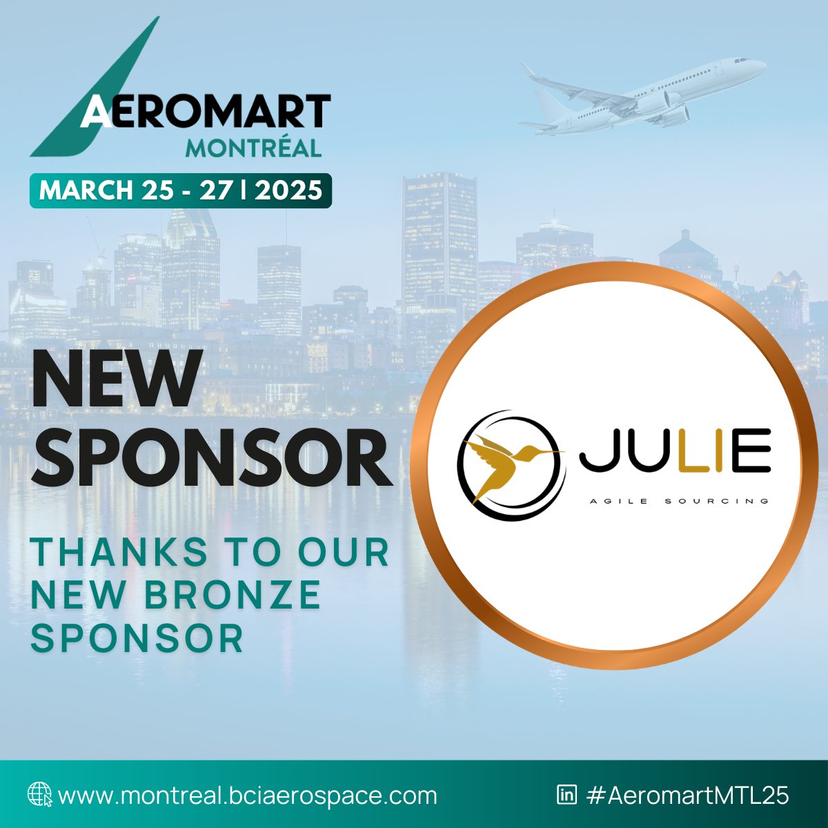 📢 Sponsorship Announcement!

Many thanks to Julie MoovinV for joining us as our new Bronze Sponsor for #AeromartMTL25!

Learn more: moovinv.com/fr/julie/