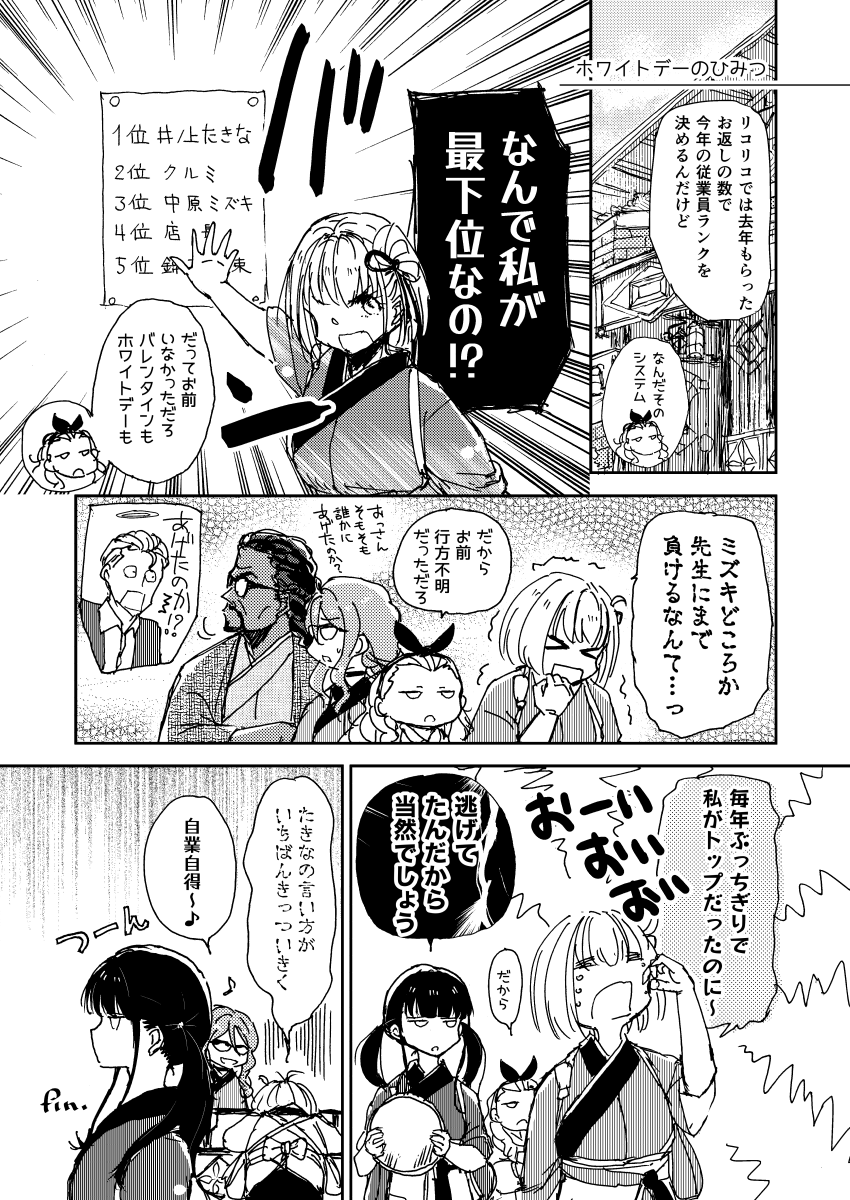 #リコリコ
#ホワイトデー
ハワイに行った次の年の話のてい 