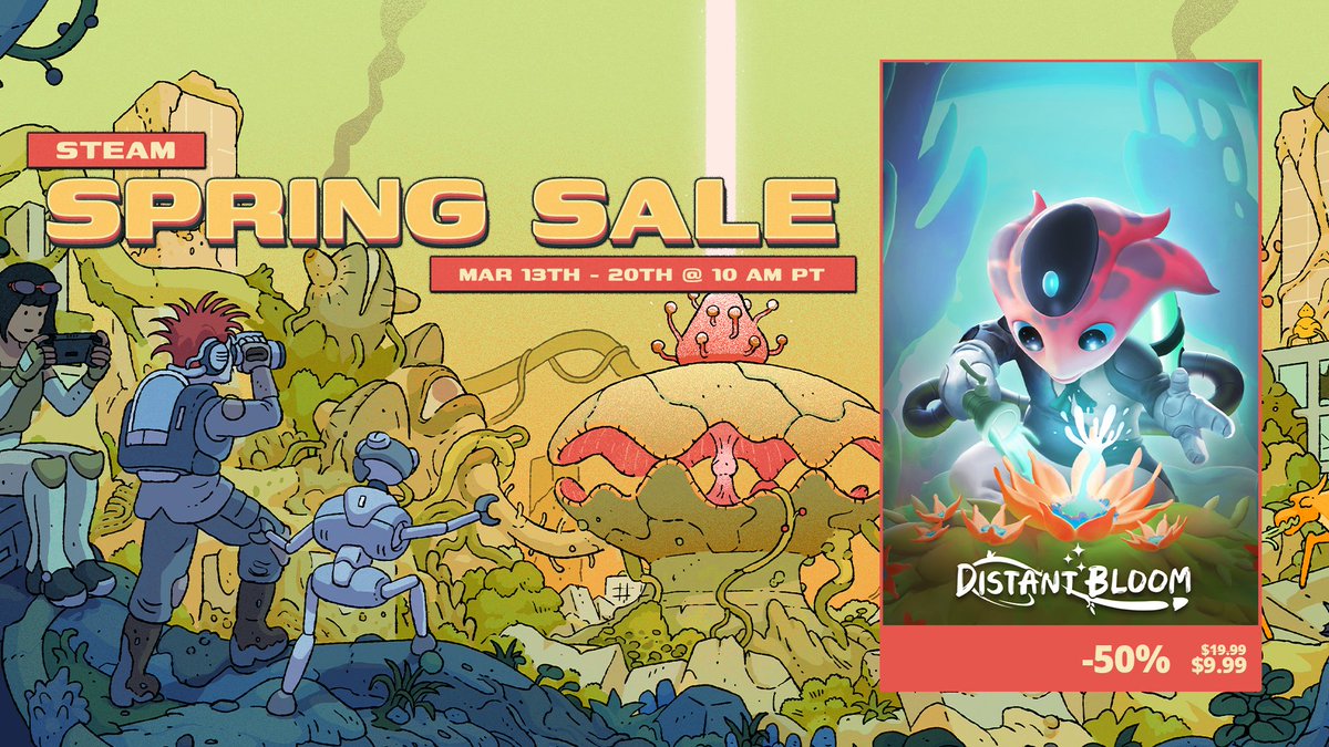 Ember Trail / Distant Bloom (@embertrail) on Twitter photo 🍃 Distant Bloom Still Welcomes the New Season! 🌸
Get the game + DLC for 50% off in the Steam Spring Sale! 🌼
store.steampowered.com/app/1450250/Di…
#SteamSpringSale #SteamSale #Indiegames #Indiegame #CozyGames #Nature <a href="/kindabrave_ent/">KindaBraveEntertainment</a> <a href="/AuroraPunks/">Aurora Punks</a> 🍃 Distant Bloom Still Welcomes the New Season! 🌸
Get the game + DLC for 50% off in the Steam Spring Sale! 🌼
store.steampowered.com/app/1450250/Di…
#SteamSpringSale #SteamSale #Indiegames #Indiegame #CozyGames #Nature <a href="/kindabrave_ent/">KindaBraveEntertainment</a> <a href="/AuroraPunks/">Aurora Punks</a>