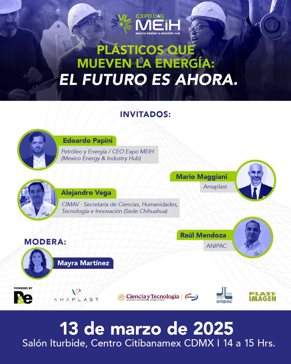 ¡Este 13 de marzo nos vemos en PLASTIMAGEN MÉXICO! 🌟 
Participamos en una mesa de discusión en el Foro Internacional de Negocios líder de la industria del plástico en México y Latinoamérica. 

<a href="/EdoPap/">Edoardo Papini</a> <a href="/petroleoenergia/">Petróleo&Energía</a>