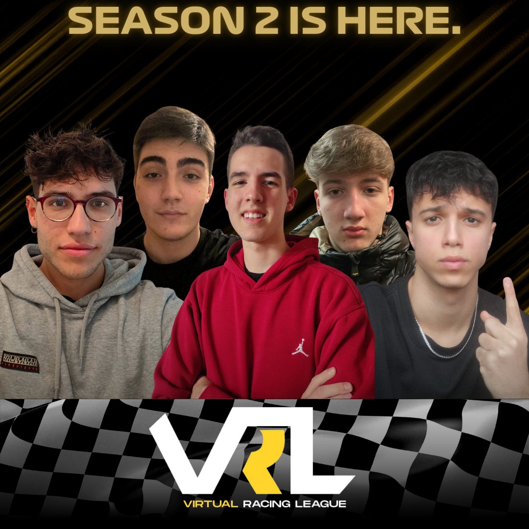 Virtual Racing League (@vrleague_) on Twitter photo HERE WE GO AGAIN 🏁🏁
Season 2 of the Gold League kicks off today at Losail 🇶🇦.
Old and new faces will fight hard for 9 rounds to get <a href="/ET8_RMatteo46/">ET8_RMatteo46</a>'s crown. 👑
Will the maiden champ be able to defend his title?
9 rounds, 20 drivers, 1 champ. 🔥
20.30 UK on twitch, be there. HERE WE GO AGAIN 🏁🏁
Season 2 of the Gold League kicks off today at Losail 🇶🇦.
Old and new faces will fight hard for 9 rounds to get <a href="/ET8_RMatteo46/">ET8_RMatteo46</a>'s crown. 👑
Will the maiden champ be able to defend his title?
9 rounds, 20 drivers, 1 champ. 🔥
20.30 UK on twitch, be there.