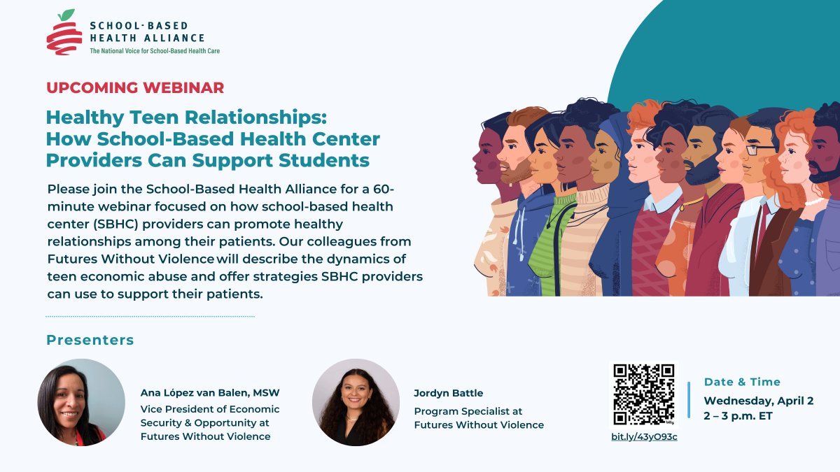 🙌Please join us on April 2 for a webinar on healthy teen relationships, featuring our colleagues from Futures <a href="/WithoutViolence/">FUTURES</a>. Learn more and register here: bit.ly/43yO93c