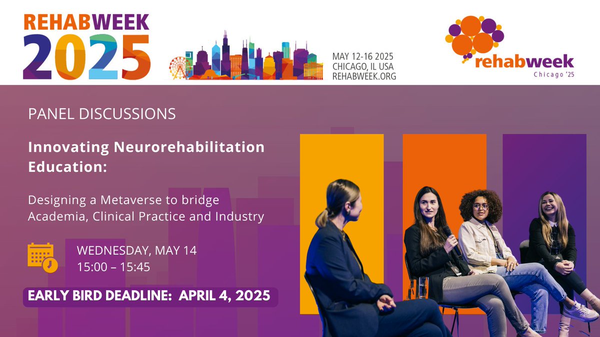 RehabWeek (@rehabweekorg) on Twitter photo đź§ Don't miss this #RehabWeek2025 panel discussion!
Innovating Neurorehabilitation Education
📅 May 14 | ⏰ 15:00 – 15:45
bit.ly/3XKiA2K
<a href="/ICORR_2025/">ICORR 2025</a> <a href="/IFESS_org/">Int’l Functional Electrical Stimulation Society</a> <a href="/ISVRSociety/">ISVRSociety</a> <a href="/ACRMtweets/">ACRM</a> <a href="/MiNT_hobbs/">The MiNT Academy: Masterclass in Neurotechnology</a> <a href="/RESNAorg/">RESNA</a> 🧠Don't miss this #RehabWeek2025 panel discussion!
Innovating Neurorehabilitation Education
📅 May 14 | ⏰ 15:00 – 15:45
bit.ly/3XKiA2K
<a href="/ICORR_2025/">ICORR 2025</a> <a href="/IFESS_org/">Int’l Functional Electrical Stimulation Society</a> <a href="/ISVRSociety/">ISVRSociety</a> <a href="/ACRMtweets/">ACRM</a> <a href="/MiNT_hobbs/">The MiNT Academy: Masterclass in Neurotechnology</a> <a href="/RESNAorg/">RESNA</a>