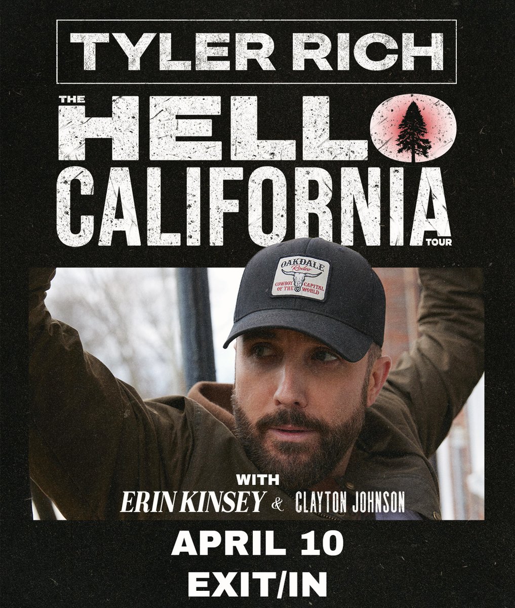 EXIT/IN (@exitinnash) on Twitter photo SUPPORT ADDED! <a href="/ErinKinseyTX/">Erin Kinsey</a> & @claywatch are joining <a href="/TylerRichMusic/">Tyler Rich</a> for his show at Exit/In on April 10th! Go grab your tickets while you still can at exitin.com 🎟️ SUPPORT ADDED! <a href="/ErinKinseyTX/">Erin Kinsey</a> & @claywatch are joining <a href="/TylerRichMusic/">Tyler Rich</a> for his show at Exit/In on April 10th! Go grab your tickets while you still can at exitin.com 🎟️