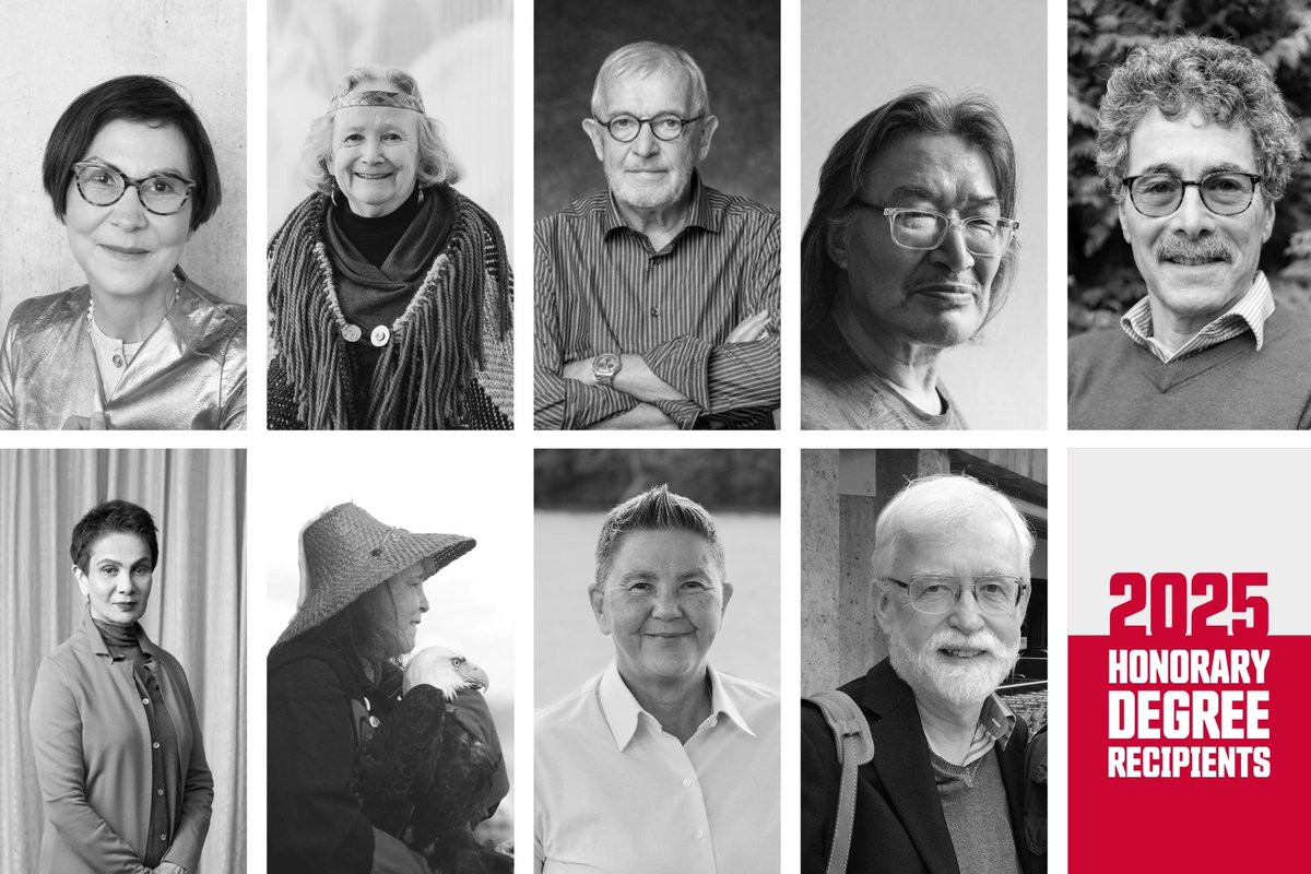 Meet the nine individuals receiving honorary degrees from SFU this year. We’re proud to bestow the university’s highest honour on these deserving recipients, who have all made exceptional contributions in their fields and inspire the class of 2025.

sfu.ca/sfunews/storie…
