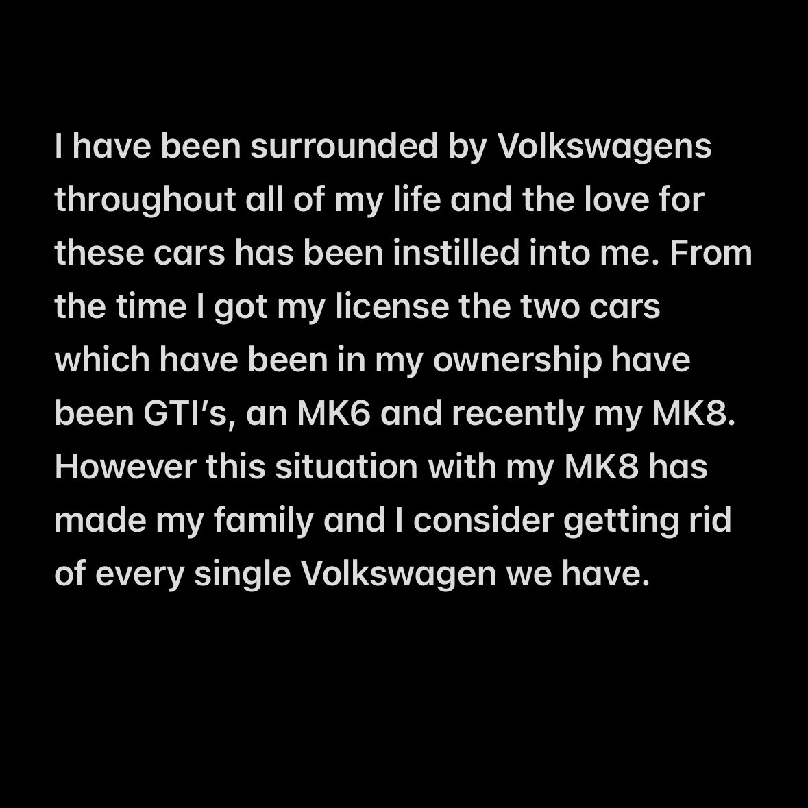 brycepohl's tweet photo. #volkswagenwarrantysucks
#vwcares
@VW @andsav77 @gelnwoodspringsvw
story continued in comments https://t.co/CpMvTPYUIb