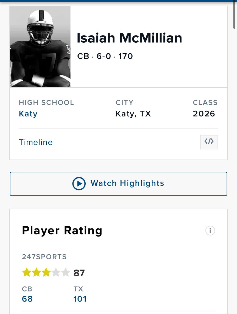 Blessed to receive 3⭐️
<a href="/Katyfootball/">Katy Football</a> <a href="/RecruitKatyFB/">RecruitKatyFB</a>