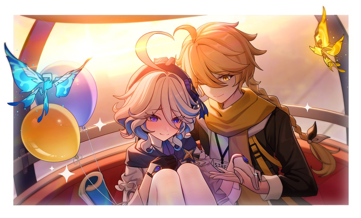 JCJCJCZ's tweet image. #AerinaValentinesDay2025
#Furina
#Aether
发发之前画的空芙~