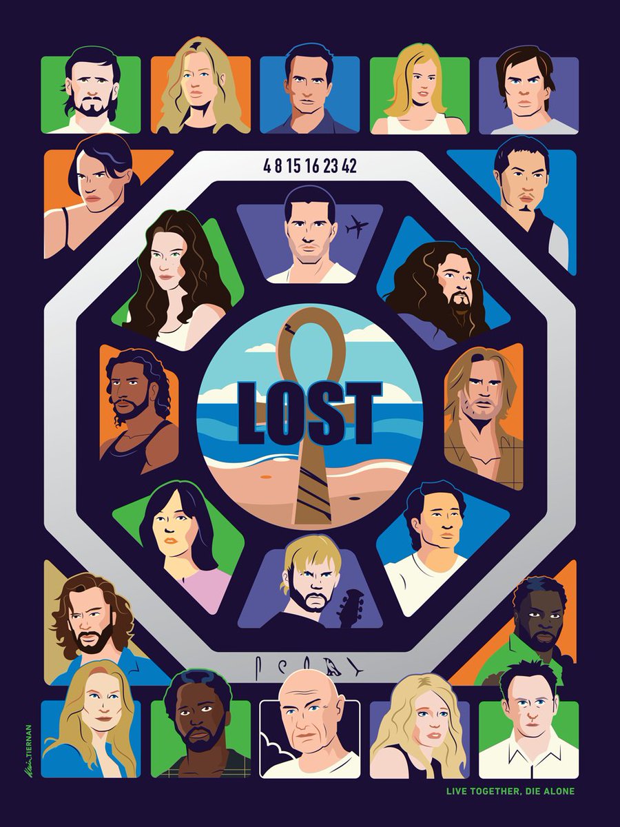 Just finished another LOST rewatch (still my all-time favorite), and it totally sparked the urge to do a stylized character poster. Reliving all those moments and memories was so much fun!

Desmond is still the GOAT 🏝️