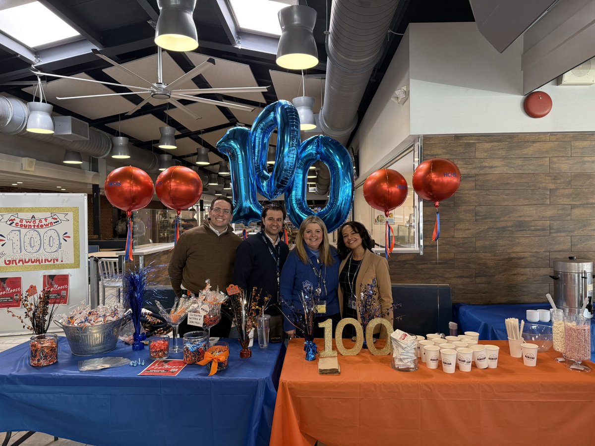 100 days left for our Horace Greeley Class of 2025! 🧡💙 Huge thanks to the GPTA and our amazing class moms for organizing some special lunchtime treats to celebrate our seniors! #HGClassOf2025 #100DaysToGo