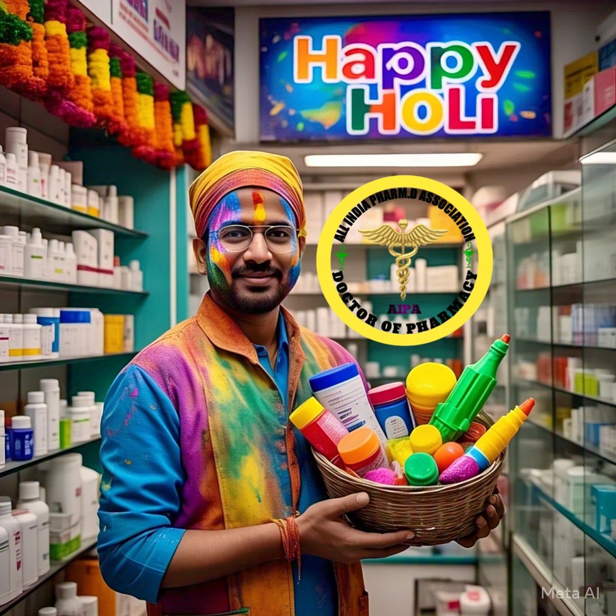 🌸 AIPA Wishes All Pharm.D Doctors &amp; Students a Joyous Holi! May your life be filled with colors of success! 🎉💊
<a href="/DrMontuPatel/">Dr Montukumar Patel</a> <a href="/TPhWpharmacy/">The Pharmacist World</a> <a href="/PharmacistBihar/">Bihar Pharmacists Forum (BPF)</a> <a href="/President_PCI/">Pharmacy Council of India</a> <a href="/MoHFW_INDIA/">Ministry of Health</a>