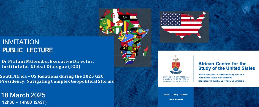 African Centre for study of the US, Uni Pretoria tweet media