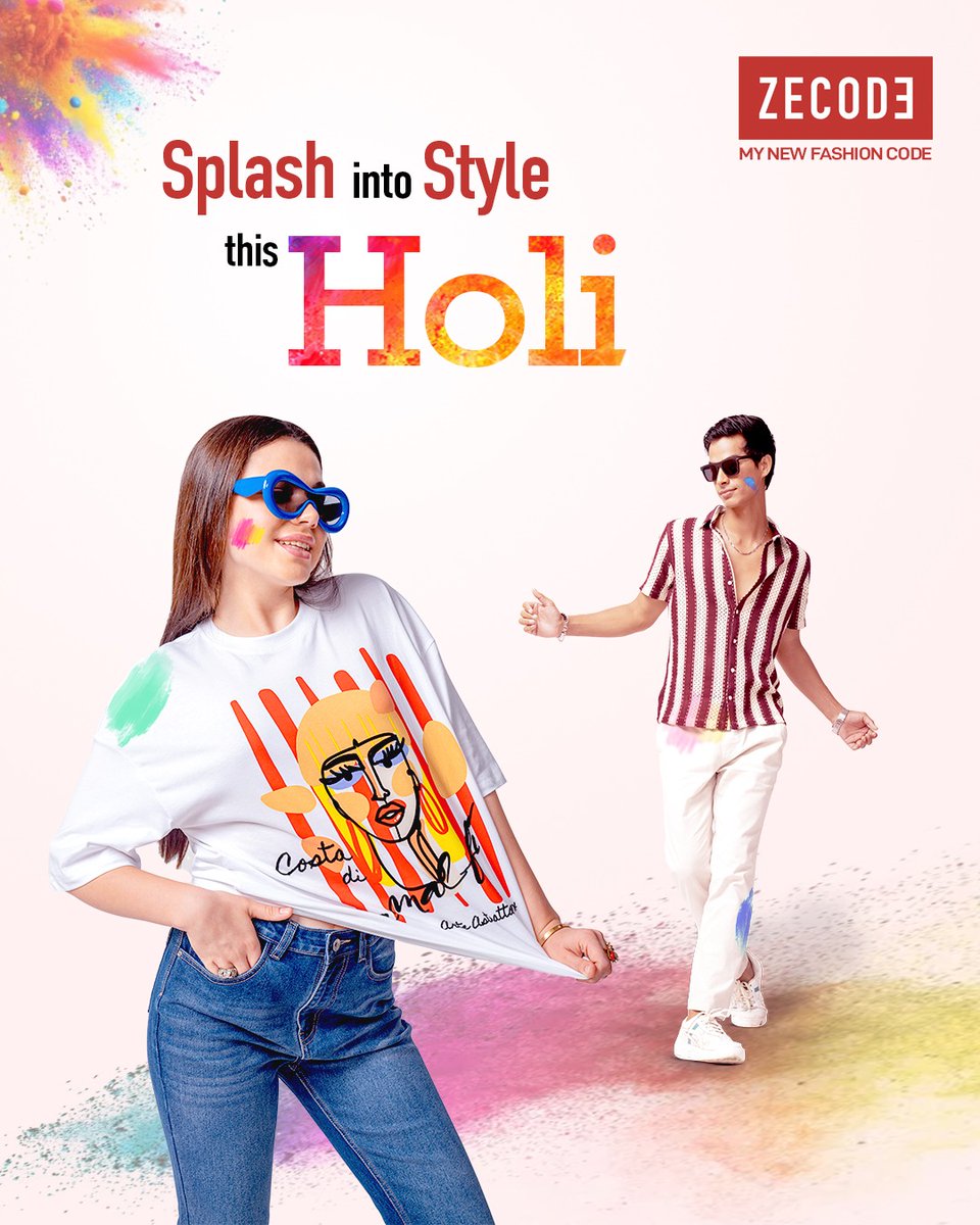 zecodeindia's tweet image. More color, more style, more you! 🌈✨ Wishing you a Happy Holi, fashionably!
#ZECODE #happyholi #holifashion #holihai #festivalofcolours #holi2025 #friendshipgoals #rangbarse #splashofcolors #holivibes #happyvibes #lookoftheday #fashiondiaries #womensfashion #styleinspiration