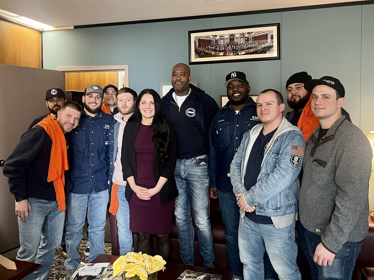 Thanks to Steamfitters Local 638 for meeting with me to discuss the serious prevailing wage issues that must be addressed in order to have the safest buildings possible using NYS union labor. We must do everything we can to ensure safe building practices and support local unions.