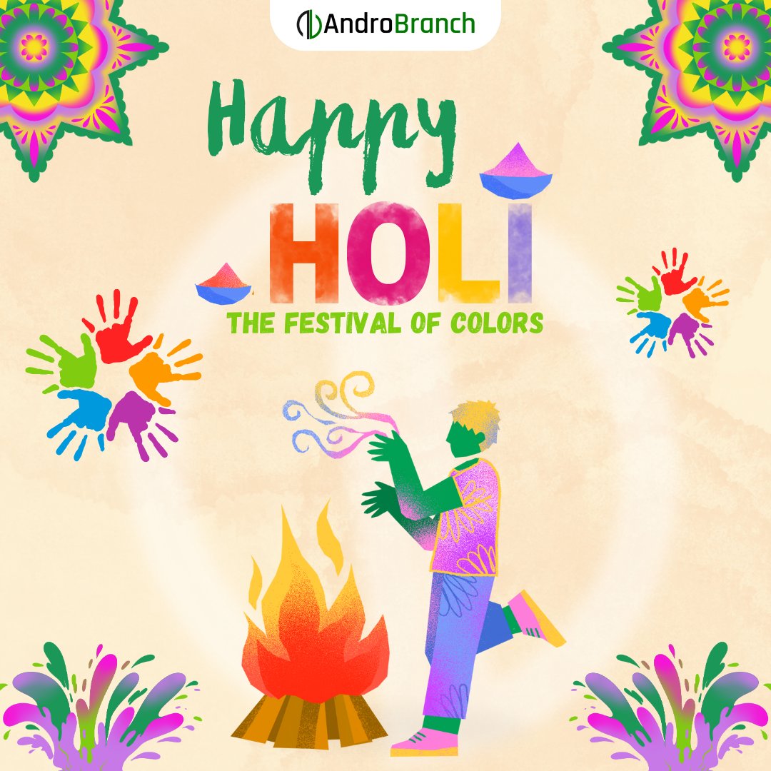 Androbranchind's tweet image. 🌸 Happy Holi 2025! 🌸
From AndroBranch, we wish you a joyful and colorful Holi!
Let’s celebrate the victory of good over evil and welcome new beginnings with love and positivity. 🎉✨

#HappyHoli #AndroBranch #FestivalOfColors