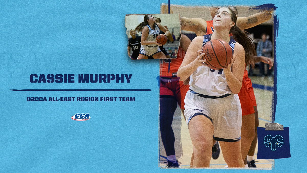 Jefferson Rams π (@jeffersonrams) on Twitter photo Congratulations to <a href="/Jefferson_WBB/">Jefferson Women's Basketball</a> senior Cassie Murphy as she was named D2CCA All-East Region First Team! Congratulations to <a href="/Jefferson_WBB/">Jefferson Women's Basketball</a> senior Cassie Murphy as she was named D2CCA All-East Region First Team!