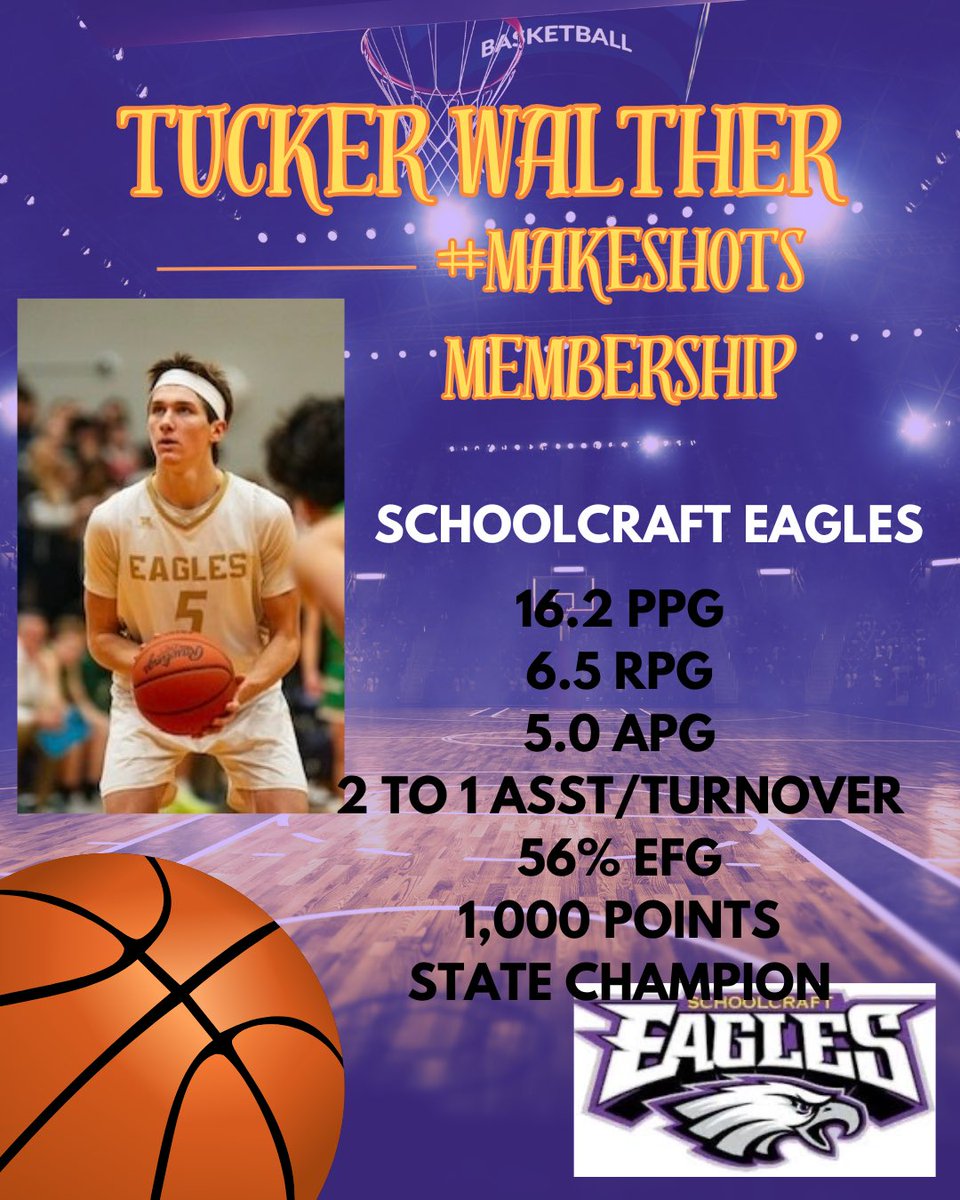 What an amazing career that #MakeShotsMember <a href="/tucker_walther/">Tucker Walther</a> had at Schoolcraft!