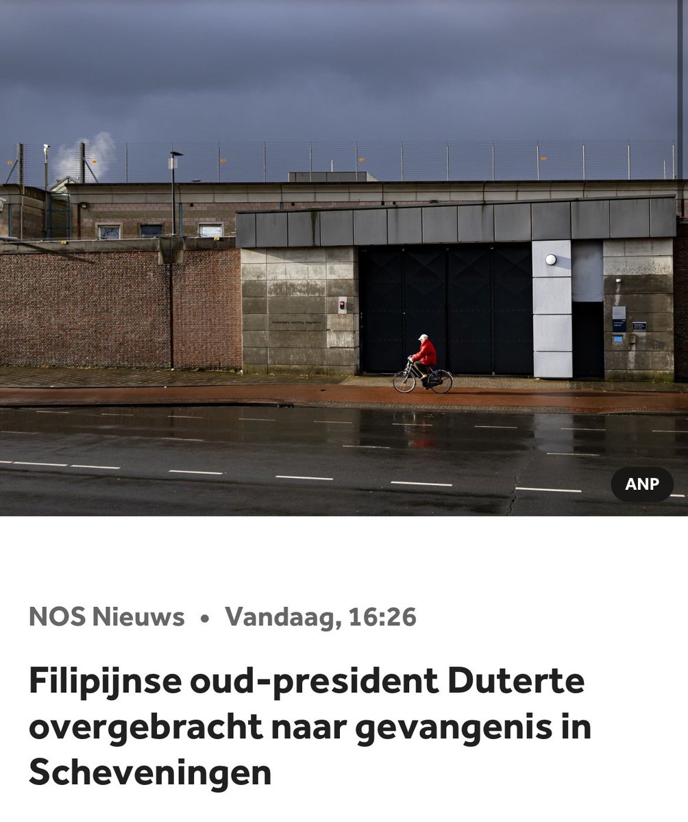 huig_plug's tweet photo. NOS toont foto van het gesloten Huis van Bewaring aan de Van Alkemadelaan 1256.
#UNDU #ICC #Duterte https://t.co/sLODe4Ua67