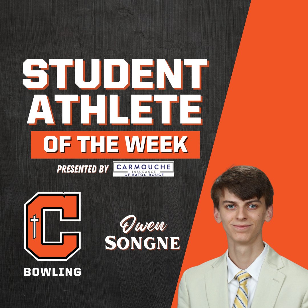 CHS Athletics (@chsbrathletics) on Twitter photo Congratulations to <a href="/CurDogBowling/">CHSBowling</a> senior Owen Songne on being named the Carmouche Insurance Student-Athlete of the Week!
Owen is a 4th-year member of the bowling team and currently anchors the varsity starting lineup. He is known for his calm and reserved demeanor, but Owen still Congratulations to <a href="/CurDogBowling/">CHSBowling</a> senior Owen Songne on being named the Carmouche Insurance Student-Athlete of the Week!
Owen is a 4th-year member of the bowling team and currently anchors the varsity starting lineup. He is known for his calm and reserved demeanor, but Owen still