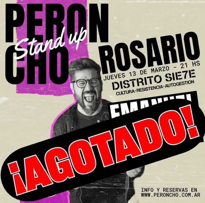 DISTRITO 7 (@distritosie7e) on Twitter photo ‼️JUEVES AGOTADO‼️
👉🏽 Esta noche vuelve al D7 <a href="/PeronchoStandUp/">Peroncho de CFK</a> con entradas agotadas! ¡GRACIAS! ✌🏽 ‼️JUEVES AGOTADO‼️
👉🏽 Esta noche vuelve al D7 <a href="/PeronchoStandUp/">Peroncho de CFK</a> con entradas agotadas! ¡GRACIAS! ✌🏽