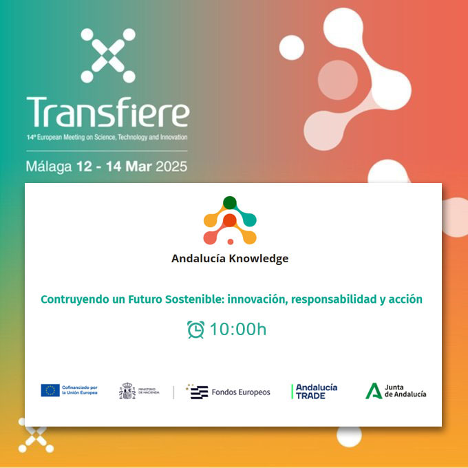 trade_andalucia's tweet image. 🟢En breve comienza nuestra ponencia &apos;Construyendo un futuro sostenible. Innovación, sostenibilidad y acción&apos; organizada por @ceseand_een  

👉Con casos de éxito de las firmas @elmesias1958 y #Tesela 

¡Te esperamos en el área #AndaluciaKnowledge de @ForoTransfiere!
#feder