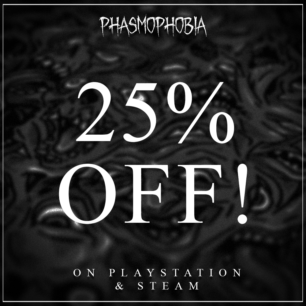 Ghost Hunters, time to get investigating. 

#Phasmophobia is currently 25% OFF on PlayStation 5, PS VR2 and Steam. 

Buy now: kineticgames.co.uk/phasmophobia