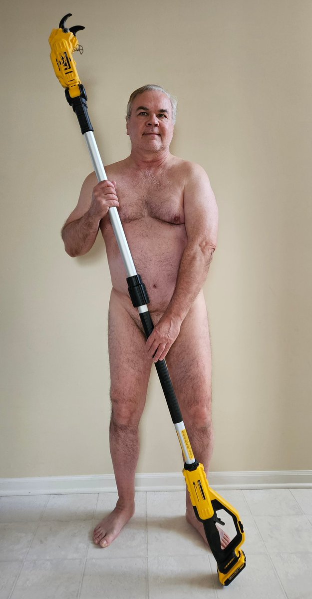 I grow apple trees organically without pesticides. I purchased  an electric pruner that is important to control production. I can't show me using it in my garden in my natural state since the trees are in plain sight of the neighbors.