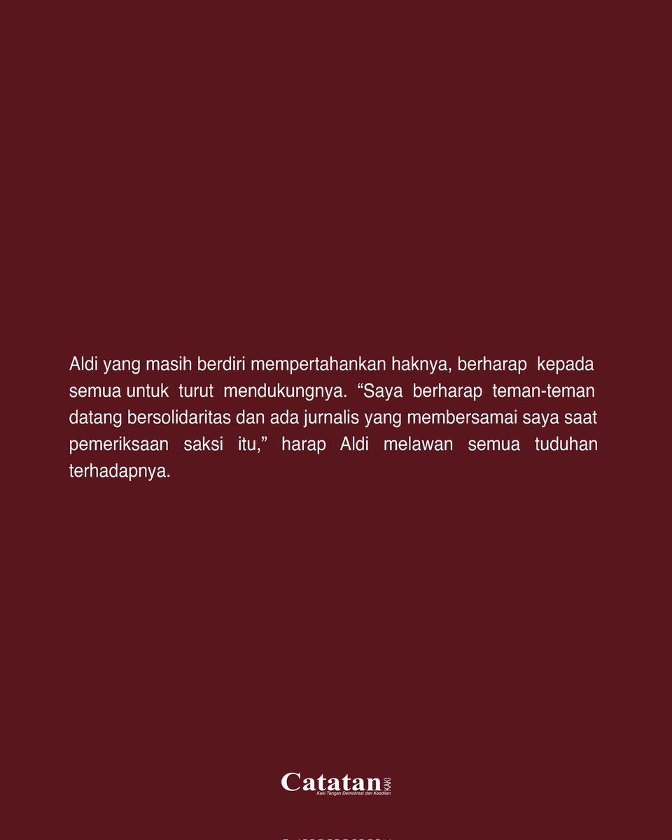 Di tengah hiruk-pikuk kampus, Hamdan Juhannis selaku Rektor UIN Alauddin Makassar menetapkan sebuah Surat Edaran (SE) 2591 pada 25 Juli 2024 lalu. 
.
Selengkapnya link in bio atau kunjungi catatankaki.org/2025/03/13/ald…