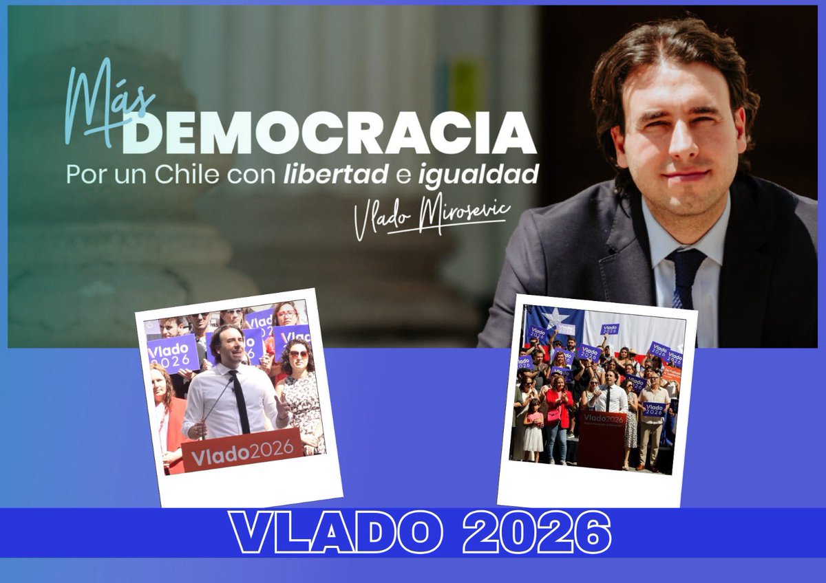 Raul Villavicencio (@raulvchile) on Twitter photo <a href="/vladomirosevic/">Vlado Mirosevic</a> sin ofertas de campaña.
Con Vlado más Democracia por un Chile con libertad e igualdad.
#vlado2026 #chile #Democracia #presidenciales <a href="/vladomirosevic/">Vlado Mirosevic</a> sin ofertas de campaña.
Con Vlado más Democracia por un Chile con libertad e igualdad.
#vlado2026 #chile #Democracia #presidenciales