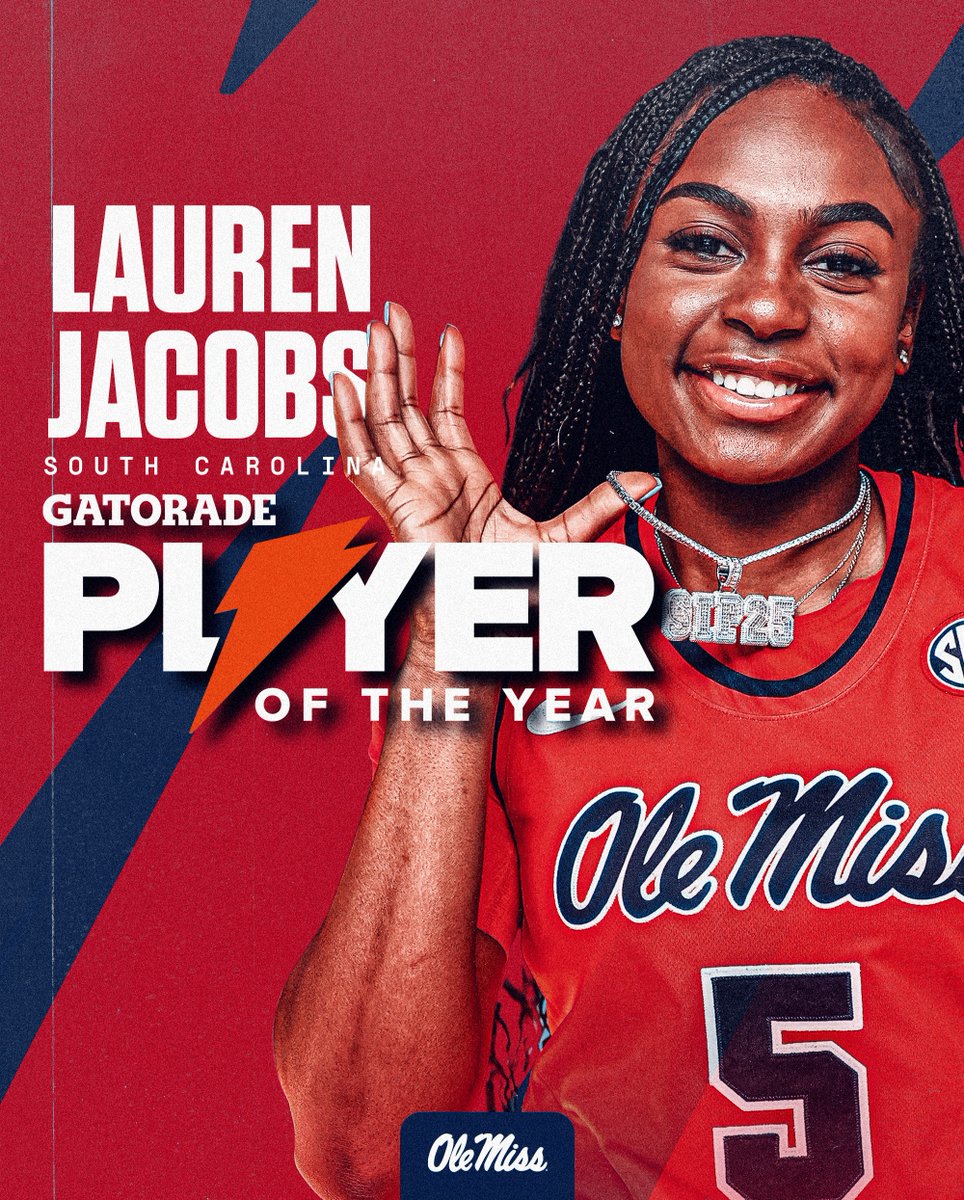Ole Miss Women's BB (@olemisswbb) on Twitter photo Just the beginning 🤩
Congrats to <a href="/LaurenJacobs25/">Lauren Jacobs</a> on being named South Carolina's Gatorade Player of the Year!
📰 | rebs.us/3DCzPwg Just the beginning 🤩
Congrats to <a href="/LaurenJacobs25/">Lauren Jacobs</a> on being named South Carolina's Gatorade Player of the Year!
📰 | rebs.us/3DCzPwg