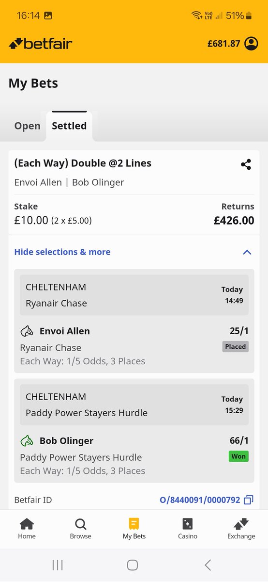baker890716's tweet photo. One for the old boys brigade 👌💰🍻 #Cheltenham2025 #bobolinger #henrydebromhead https://t.co/N4dorQTXs8