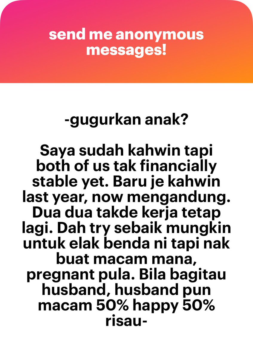 meinmokhtar's tweet image. Islam pun larang main bontot. Tapi kalau ang main bontot kompom tak pregnant. Bab awareness tu hm.
Kahf Eau De Parfum Saffron Oud Duo s.lazada.com.my/s.LshPG s.shopee.com.my/1B8BzOPvYA