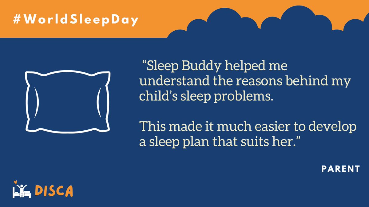 DISCA Digital sleep support for children with ADHD (@disca_adhdsleep) on Twitter photo Next month, we plan to launch the trial of our new website ‘Sleep Buddy’ for parents and carers of children with #ADHD. Families who tested Sleep Buddy told us how it worked for them.
DM us or email disca@soton.ac.uk to find out if you can get involved
#worldsleepday Next month, we plan to launch the trial of our new website ‘Sleep Buddy’ for parents and carers of children with #ADHD. Families who tested Sleep Buddy told us how it worked for them.
DM us or email disca@soton.ac.uk to find out if you can get involved
#worldsleepday
