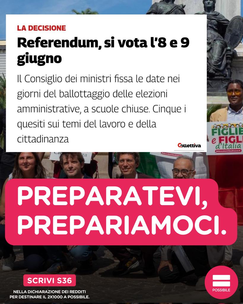 Sarà una campagna importante, su due temi che da sempre ci stanno molto a cuore. Facciamola insieme. Per darci una mano, iscriviti a Possibile su possibile.com/tessera.