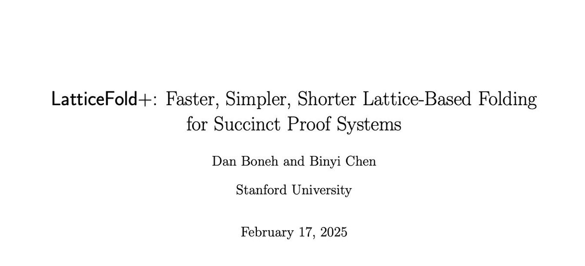 LatticeFold+ is a game-changer for post-quantum zk-SNARKs.

It slashes proof sizes, speeds up proving by 10x, and ditches discrete-log assumptions.

But how does it work? And why does it matter?

Let’s break it down 👇