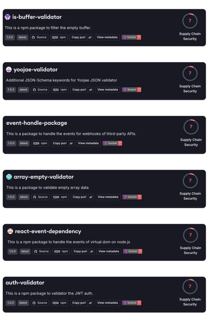 🟡"Allerta sicurezza: Pacchetti maligni nel repository npm attribuiti al gruppo Lazarus"