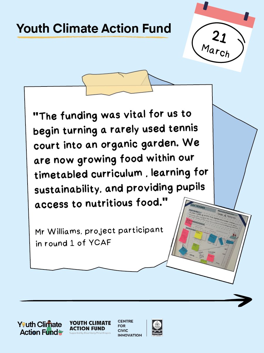 CCIGlasgow's tweet image. Are you a young person aged 15-24 or an organisation working with this age group? Are you interested in taking action to tackle the effects of climate change and improve your local area?

Sign up here: eventbrite.com/e/youth-climat…

#DesignForPlanet #DesignForGlasgow #Glasgow