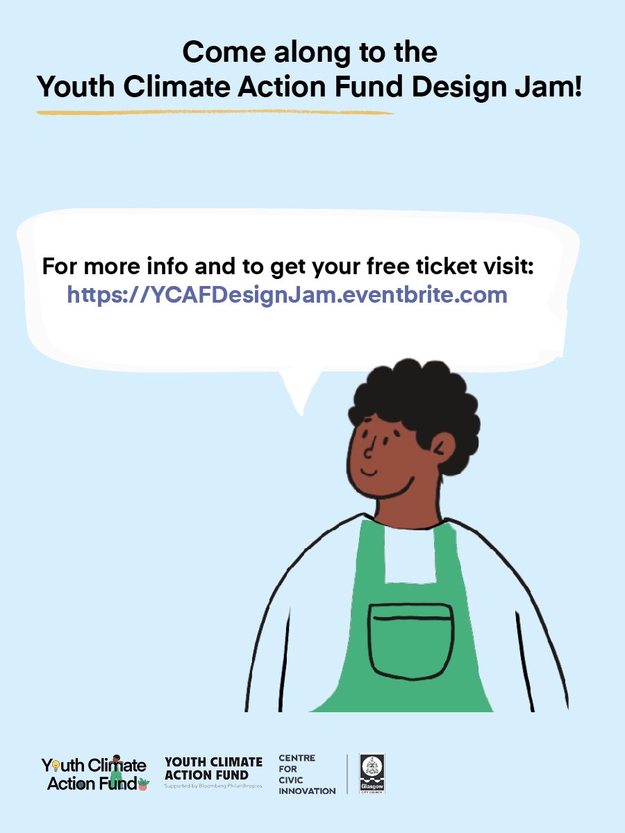 CCIGlasgow's tweet image. Are you a young person aged 15-24 or an organisation working with this age group? Are you interested in taking action to tackle the effects of climate change and improve your local area?

Sign up here: eventbrite.com/e/youth-climat…

#DesignForPlanet #DesignForGlasgow #Glasgow