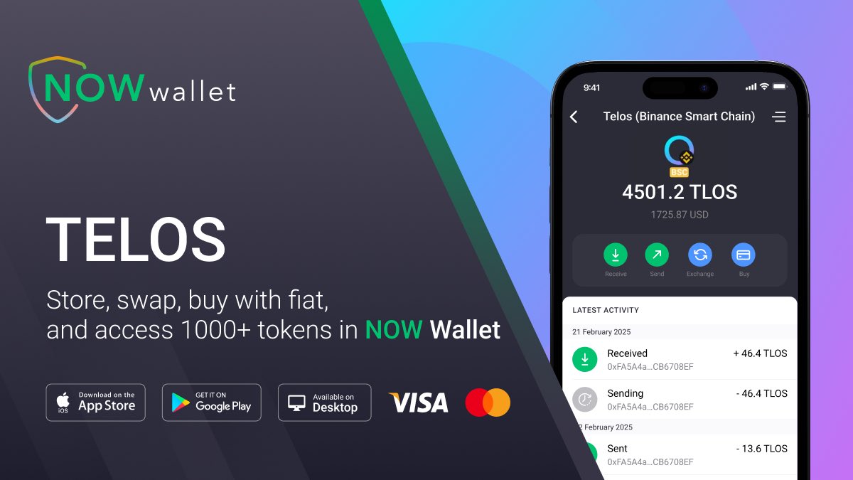 What if a blockchain was built for speed, security, AND community ownership?

That's Telos.

<a href="/HelloTelos/">Telos</a> delivers exceptional speeds and security, as well as decentralized governance and innovative tech like ZKEVM and SNARKtor.

Get started with $TLOS:
🔗 walletnow.app.link/Xdownload