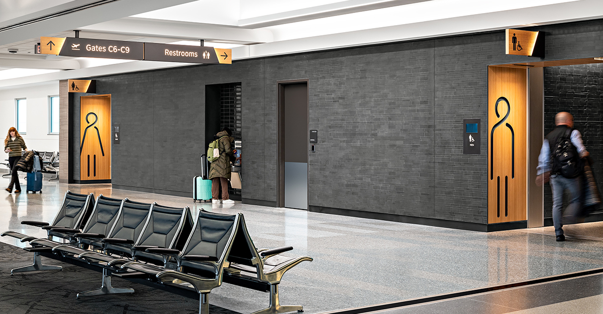 Concourse C at <a href="/iflyspokane/">Spokane International Airport (GEG)</a> is looking sharp! 🤩

Check out these fresh photos of the Inland Northwest’s newest gateway to adventure. ✈️ The Concourse C West Terminal Expansion features modernized gate holdroom seating, restrooms, and amenity spaces. #FlyGEG

📸: Patrick Martinez