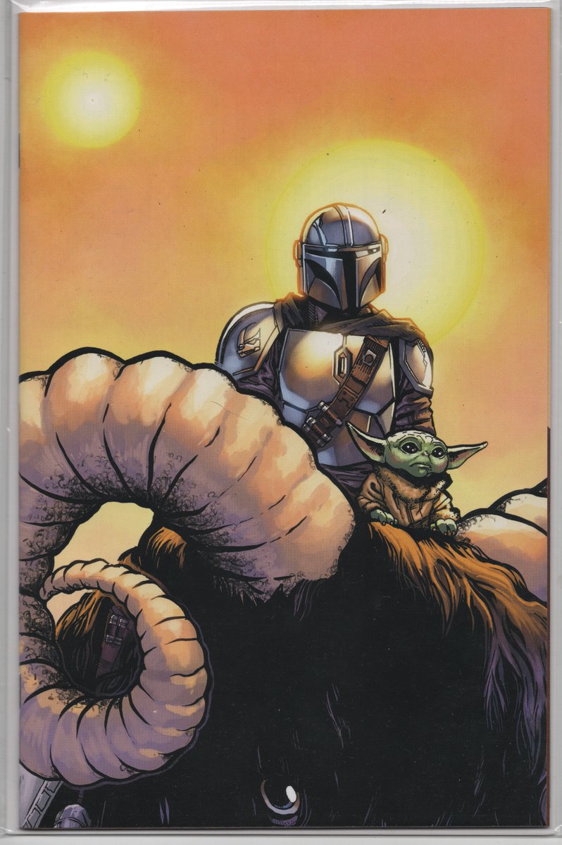 Star Wars: The Mandalorian - Season 2: #1
Georges Jeanty - GalaxyCon - Virgin (Limited 1000)

Visit:

ENIGMACOMICCOMPANY.COM

whatnot.com/user/enigmacom…

OR

ebay.com/usr/enigmacomi…

#marvel #dc  #marvelcomics #comicbooks #art #xmen #spiderman #comics #comic #collect #cover #read