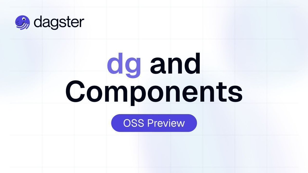 🚀  Want to preview the brand new `dg` cli, and a framework for building and working with YAML DSLs built on top of Dagster called "Components"?

These changes are a step-up in developer experience when working locally, and make it significantly easier for users to get
