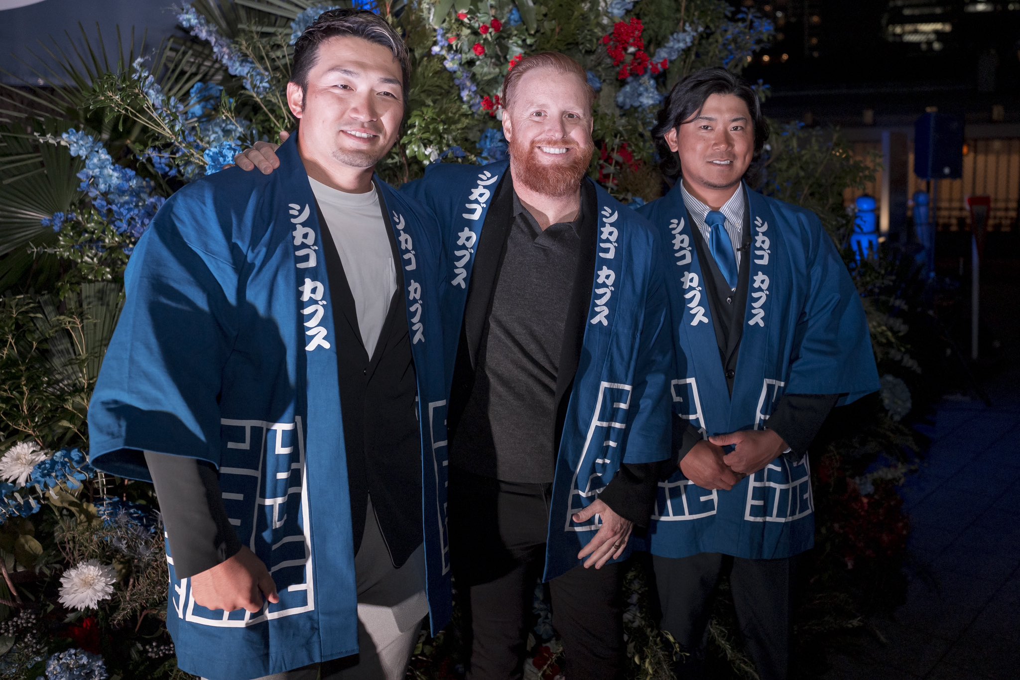 Seiya Suzuki, Justin Turner and Shota Imanaga