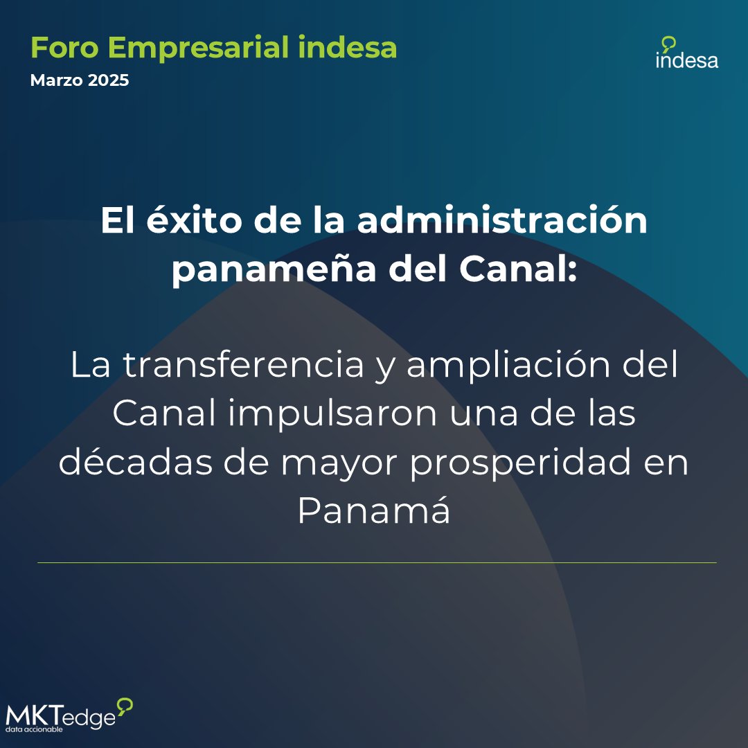 indesacapital's tweet image. Tres razones por las que la administración panameña del @canaldepanama es un buen negocio para el país y para el mundo (incluyendo EE. UU.)
Descubre más en la nota estratégica publicada en nuestra página web indesa.com.pa
#economia #canal #panamacanal #visitpanama