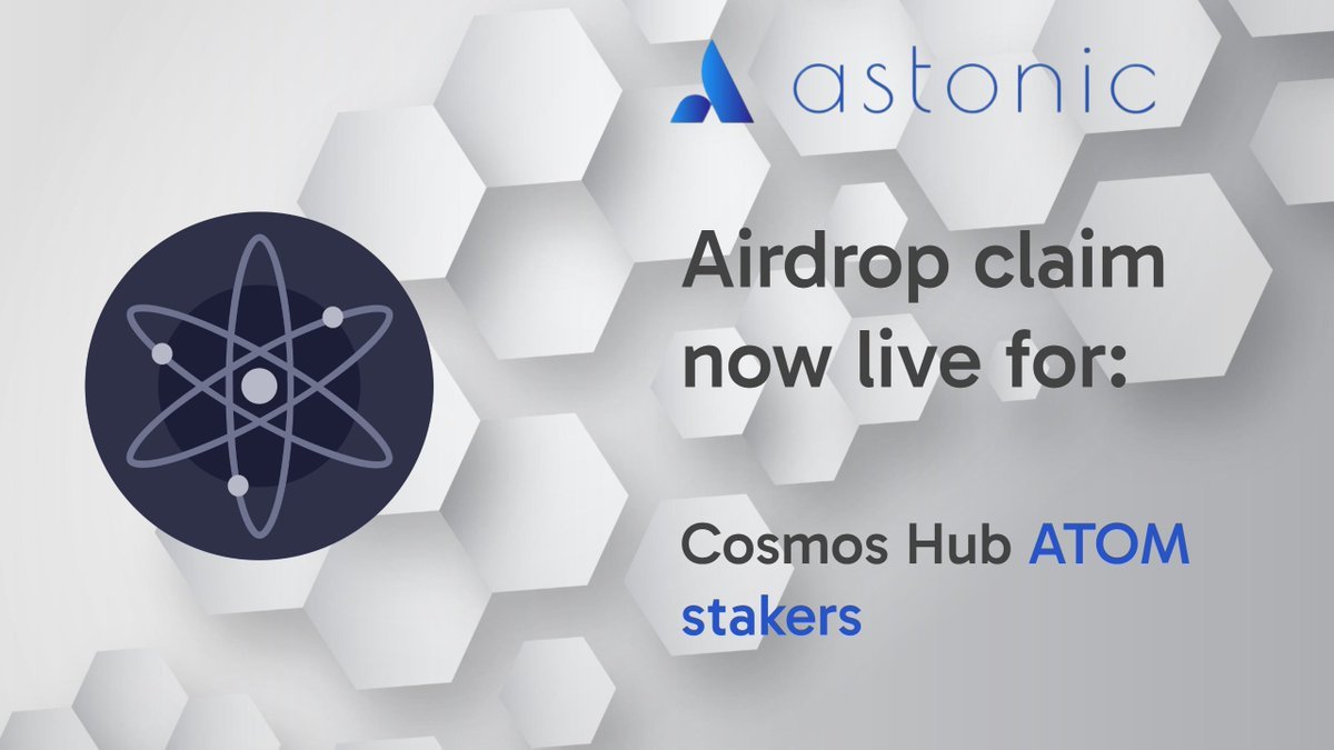 $ATC Airdrop Claim for $ATOM Stakers! 🪂

15% of the total airdrop is reserved for $ATOM stakers!

🔗 Claim link in the comments 👇

📌 Airdrop Details

🔹 Min Stake: 25 $ATOM
🔹 Max Stake: 250 $ATOM
🔹 Snapshot: March 4th
🔹 Claim Deadline: August 28, 2025
🔹 Vesting: 2-Year